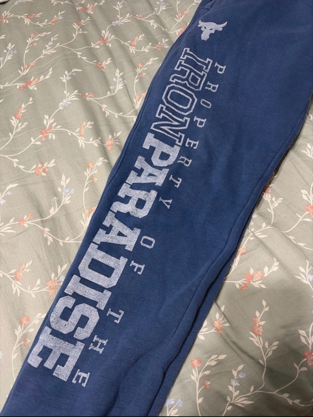Under Armour Navy Men's 'Property of Iron Paradise' Sweatpants